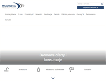 Tablet Screenshot of makoinstal.pl